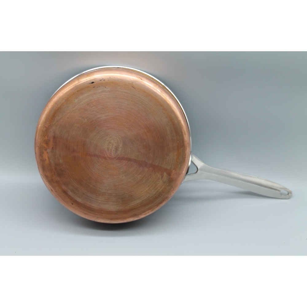 Polaris Copper Norway 9.75" Frying Pan Skillet Stainless Steel Interior